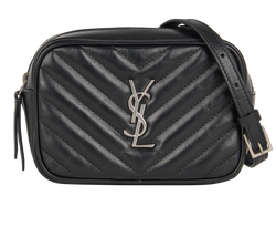 Lou Belt Bag, Leather, Black, GLT6140311221, S/DB, 3*
